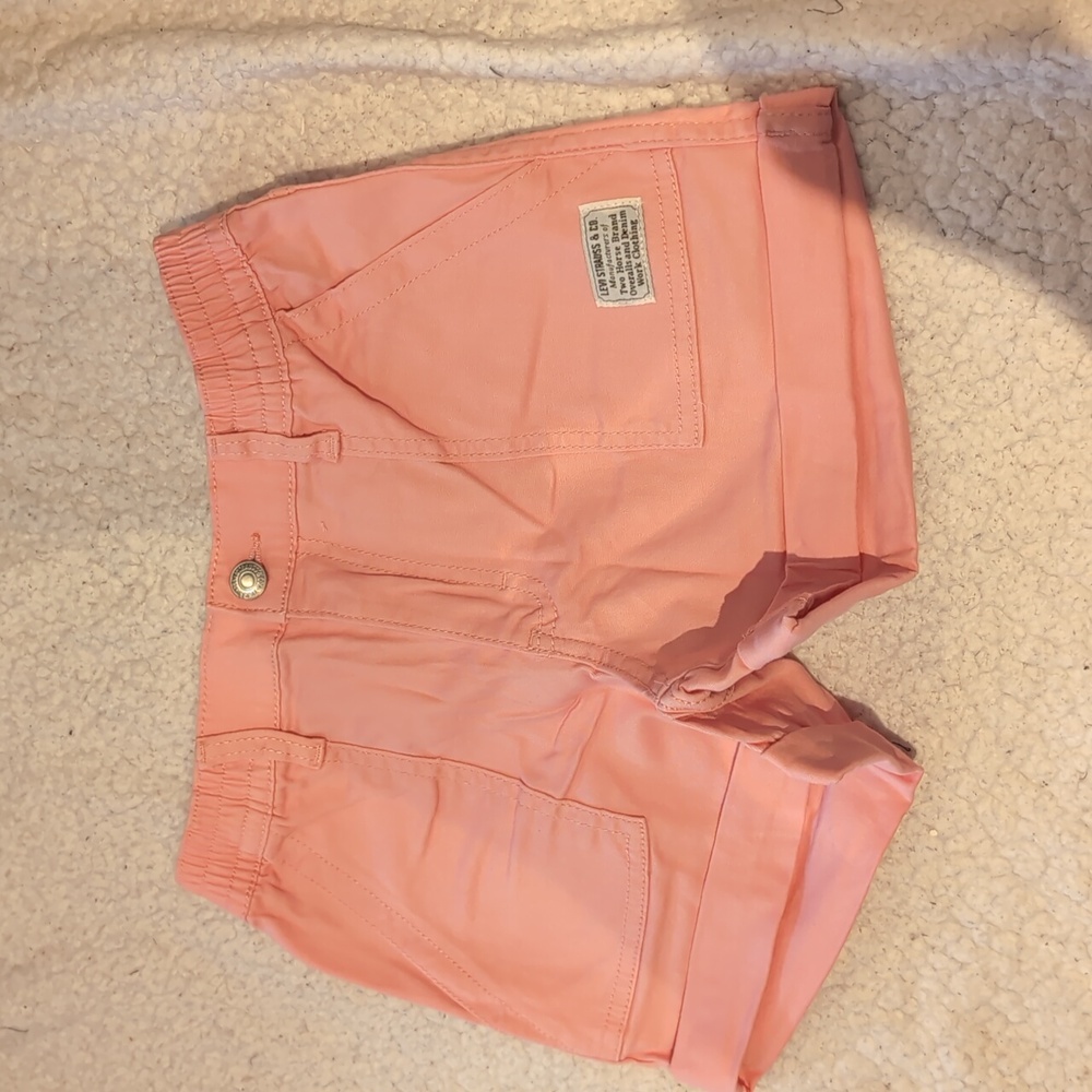 Girls 14: Levi's Jean Shorts- Pink